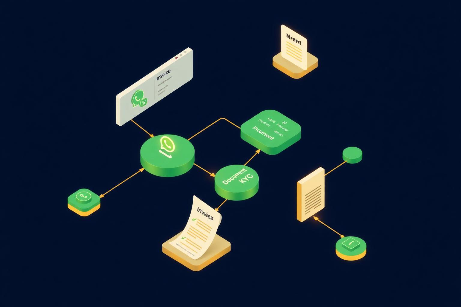 n8n automation workflow diagram for PG management